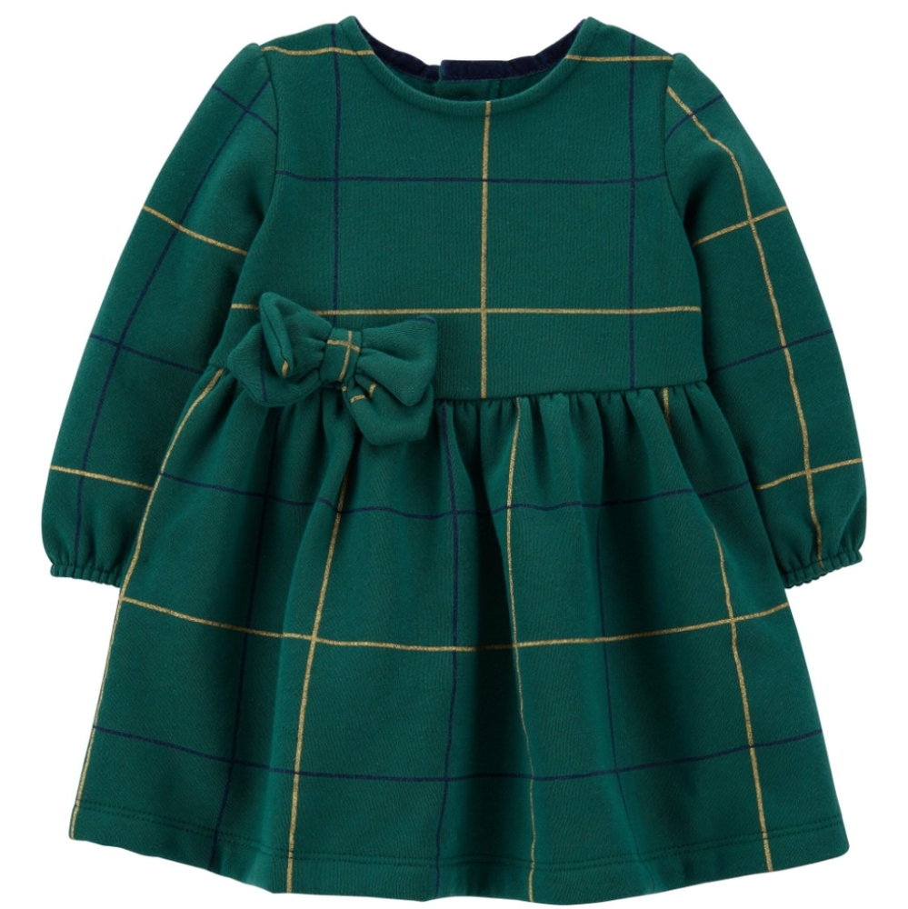Carter's Green Plaid Holiday